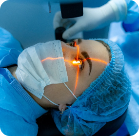 LaserVision, Οφθαλμίατρος, Κανελλόπουλος, Διαδικασία επέμβασης μυωπίας, βήμα 3